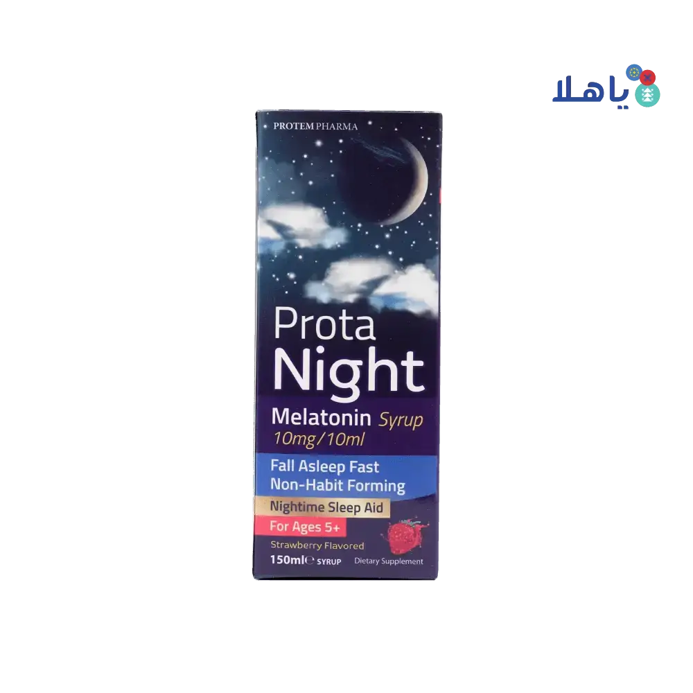 PROTEM PHARMA - Protem Pharma Prota Night Melatonin Syrup 10mg/10ml 150ml - Pharmazone - 