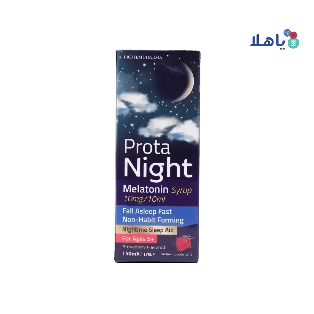 PROTEM PHARMA - Protem Pharma Prota Night Melatonin Syrup 10mg/10ml 150ml - Pharmazone - 