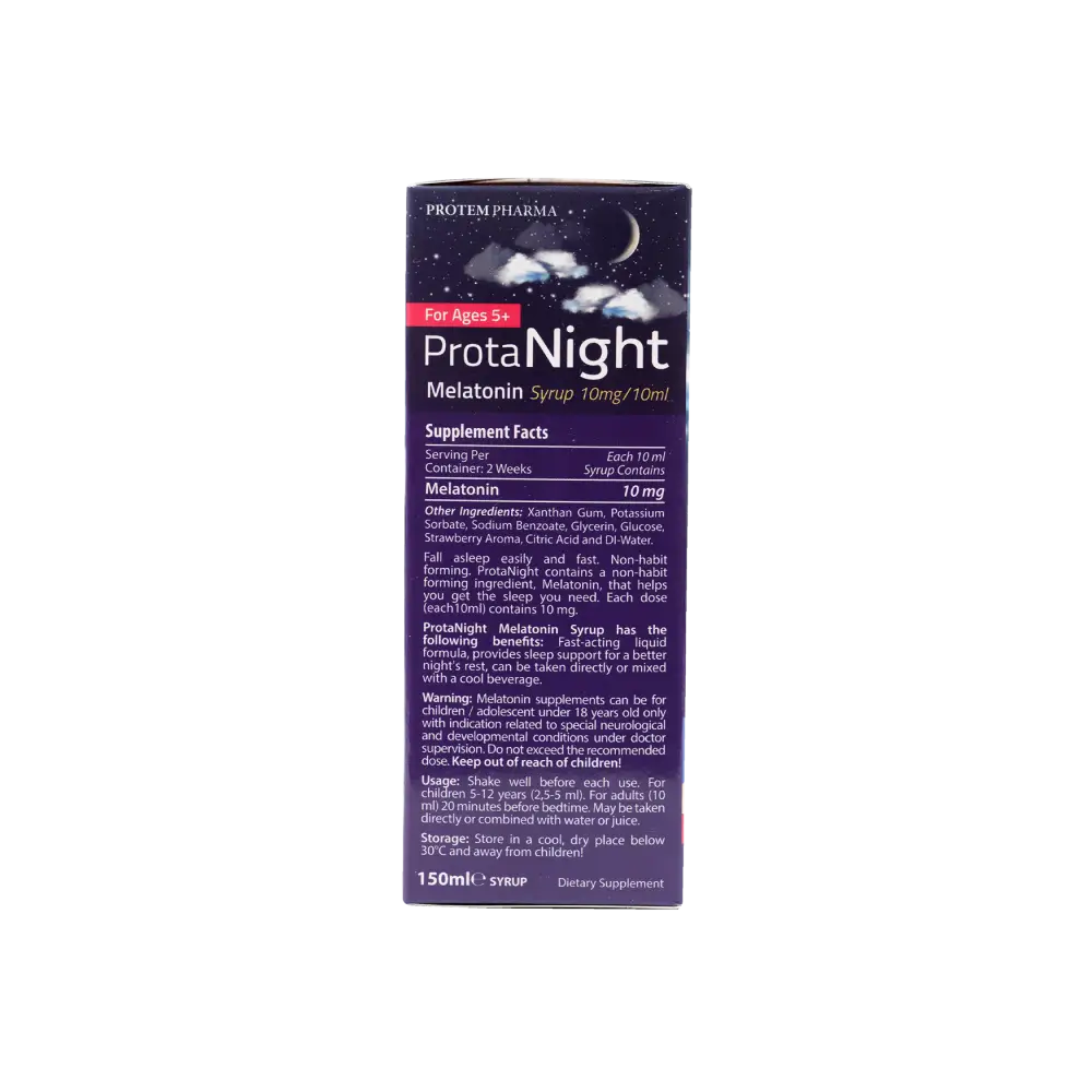 Protem Pharma Prota Night Melatonin Syrup 10mg/10ml 150ml