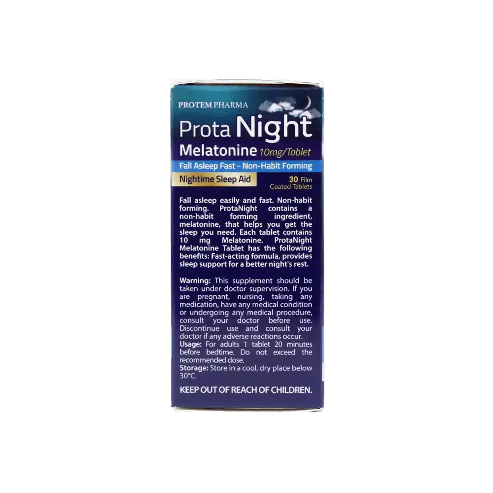 PROTEM PHARMA - Protem Pharma Prota Night Melatonine 10mg 30 Tablets - Pharmazone - 