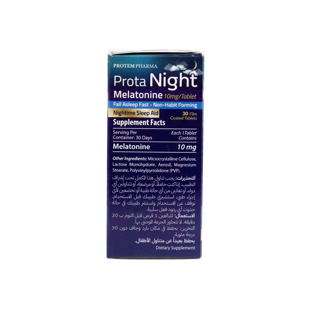 Protem Pharma Prota Night Melatonine 10mg 30 Tablets