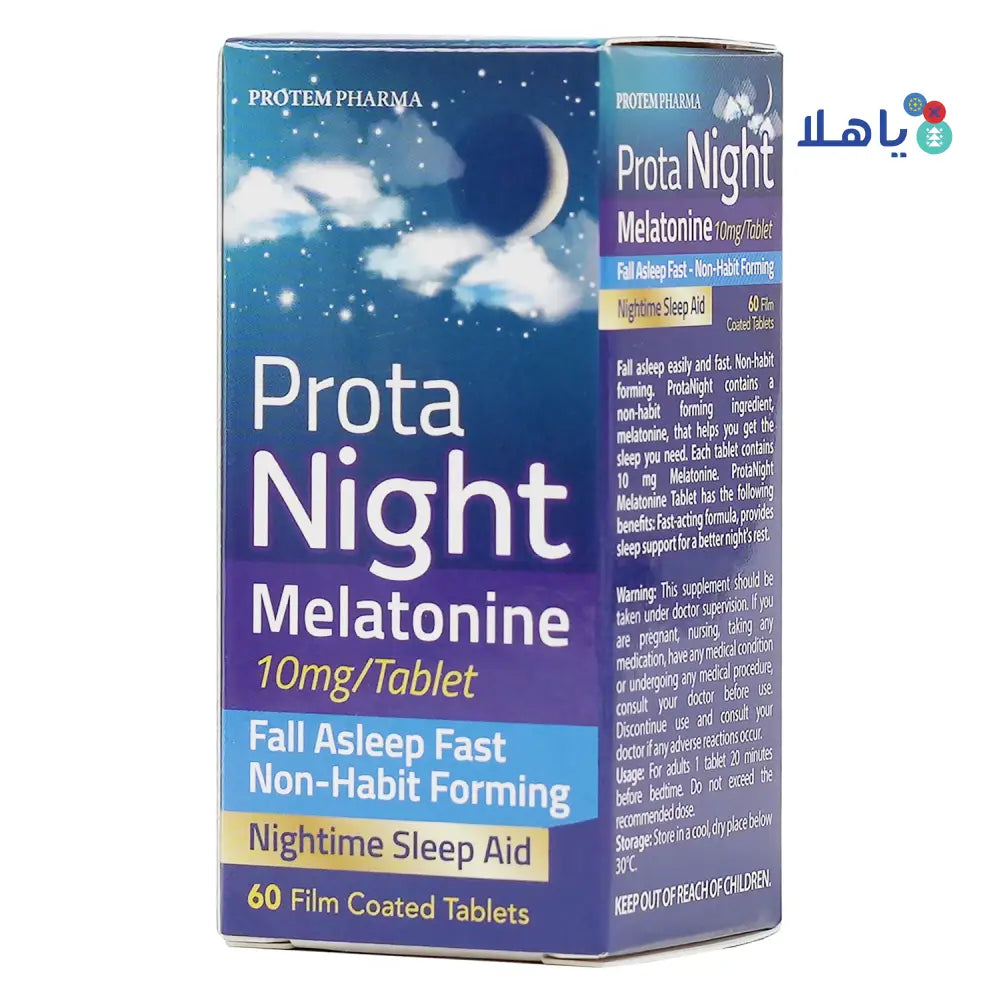 Protem Pharma Prota Night Melatonine 10mg 60 Tablets