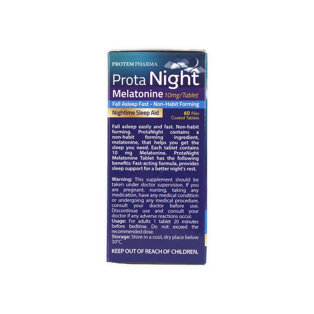 Protem Pharma Prota Night Melatonine 10mg 60 Tablets