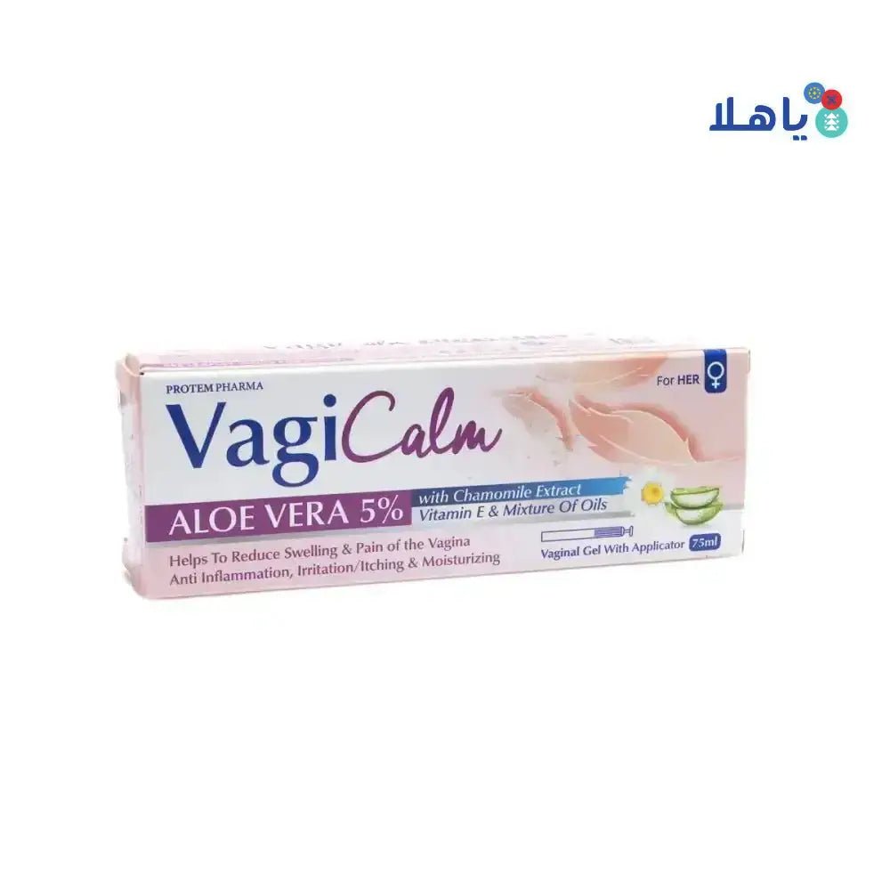 PROTEM PHARMA - PROTEM PHARMA VAGICALM VAGINAL ALOE VERA 5% GEL 75ML - Pharmazone - 