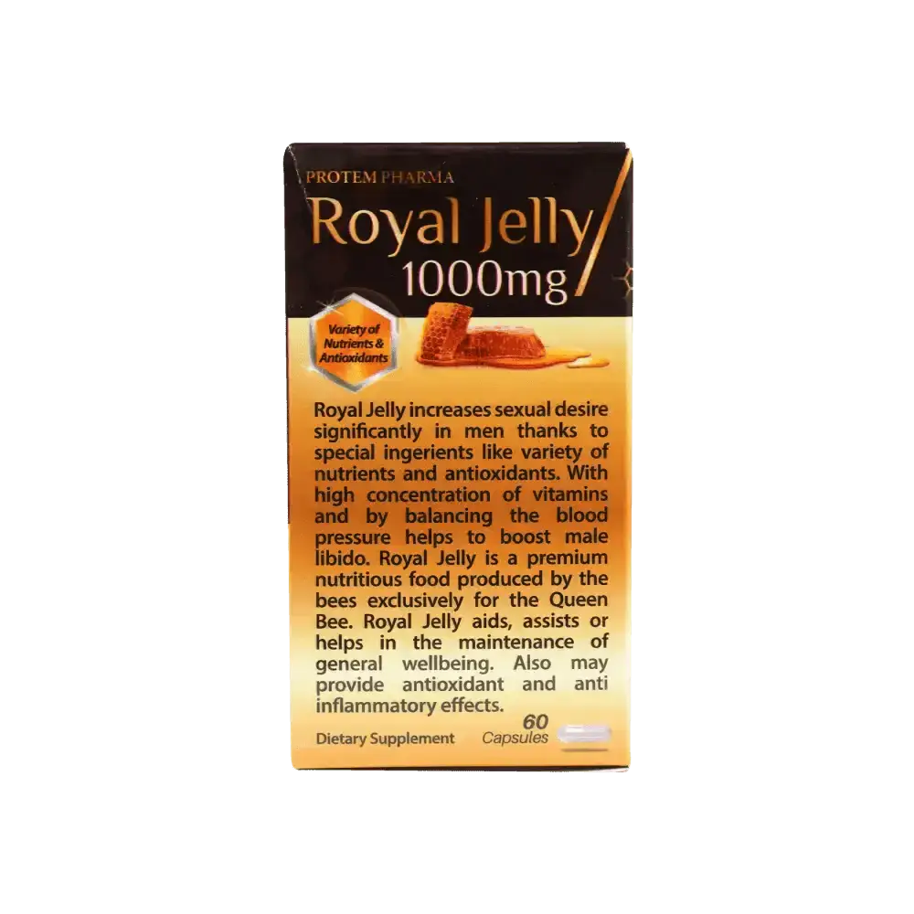 PROTEM PHARMA - Protem Pharma Royal Jelly 1000mg 60Capsules - Pharmazone - 