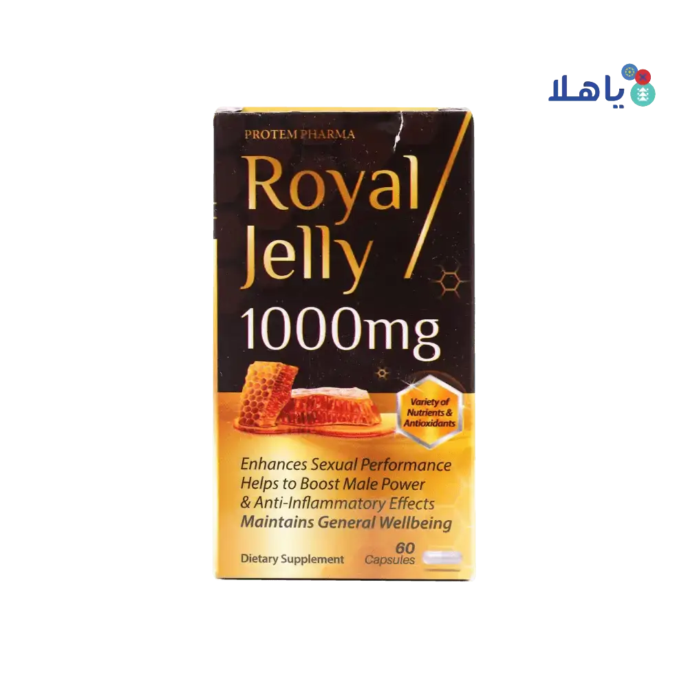 PROTEM PHARMA - Protem Pharma Royal Jelly 1000mg 60Capsules - Pharmazone - 