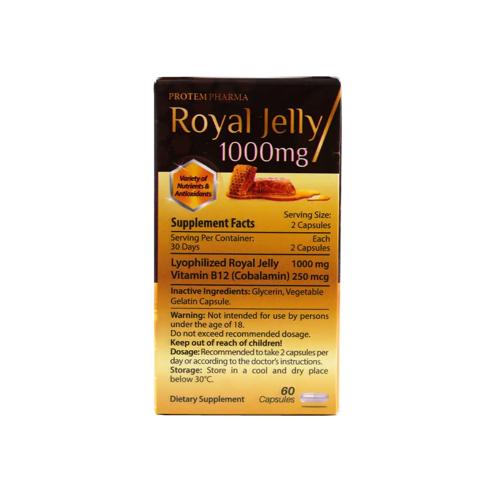 Protem Pharma Royal Jelly 1000mg 60Capsules