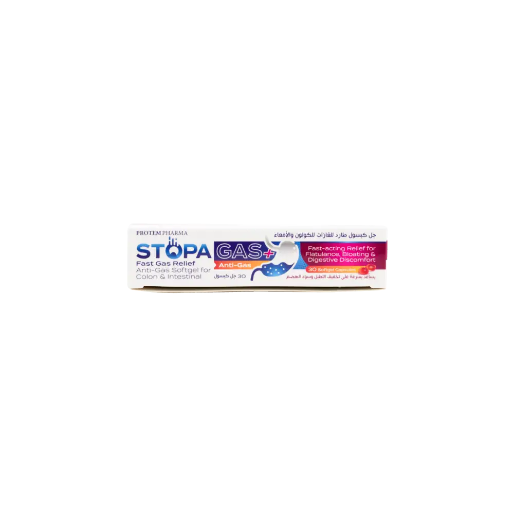 PROTEM PHARMA STOPA GAS+ 30 SOFTGEL CAPSULES