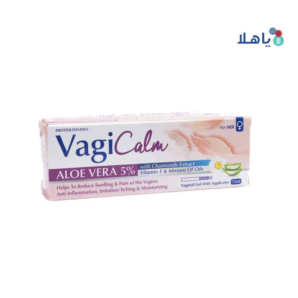 PROTEM PHARMA VAGICALM VAGINAL ALOE VERA 5% GEL 75ML