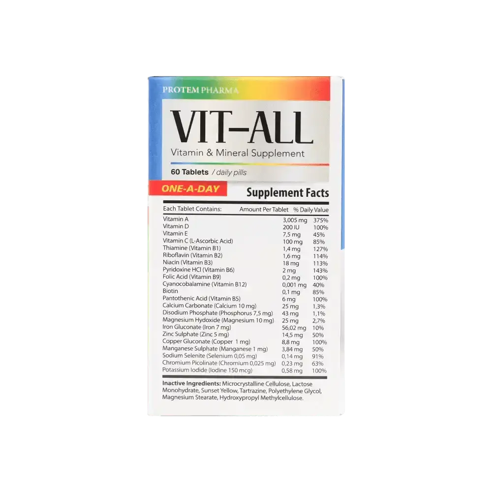 PROTEM PHARMA - Protem Pharma Vit - All A To Z 60Tab - Pharmazone - 