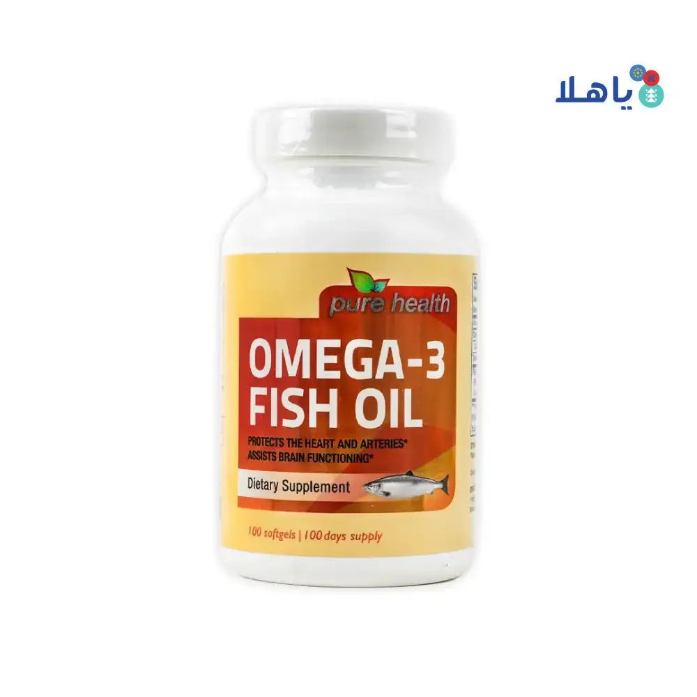 PURE HEALTH - Pure Health Omega - 3 Fish Oil 100 Softgels - Pharmazone - 