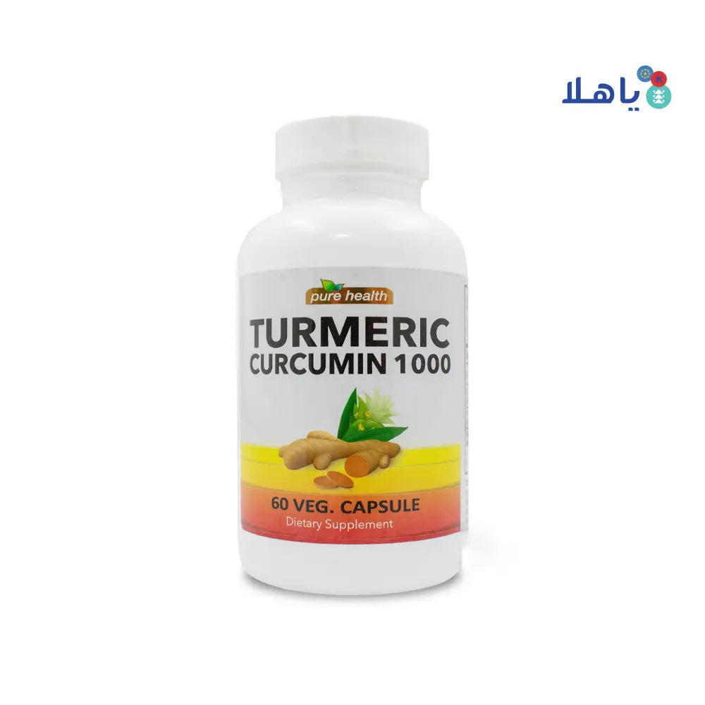 Pure Health Turmeric Curcumin 1000 60 Veg Capsules