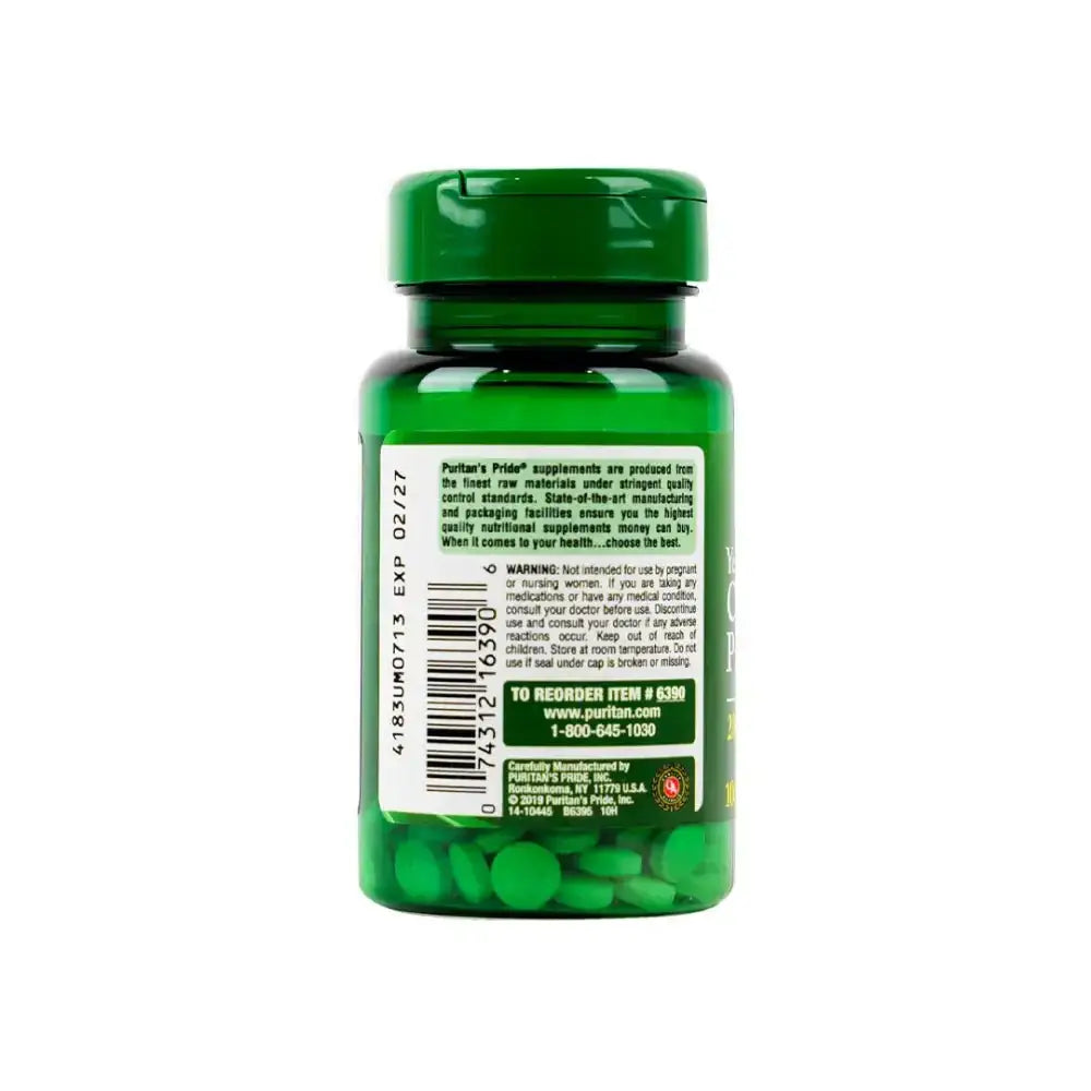 PURITANS PRIDE - Puritans Pride Chromium 200Mcg 100 Tab - Pharmazone - 