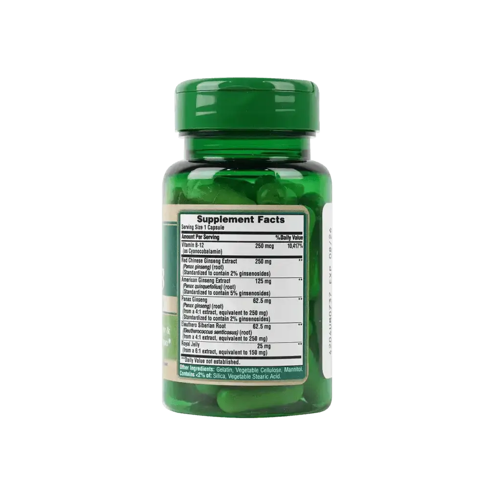 PURITANS PRIDE - PURITANS PRIDE GINSENG COMPLEX 1000MG 50CAP - Pharmazone - 