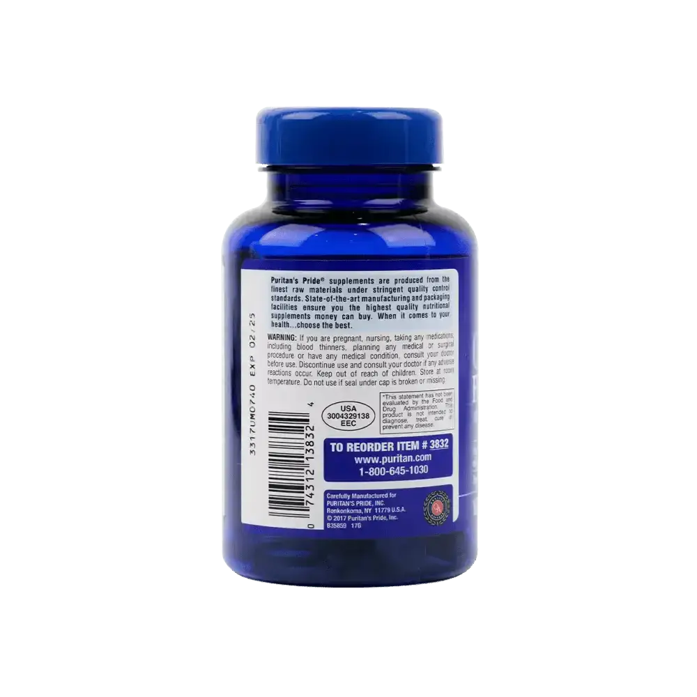 PURITANS PRIDE - Puritans Pride Omega - 3 Fish Oil 1000mg 100 Softgels - Pharmazone - 