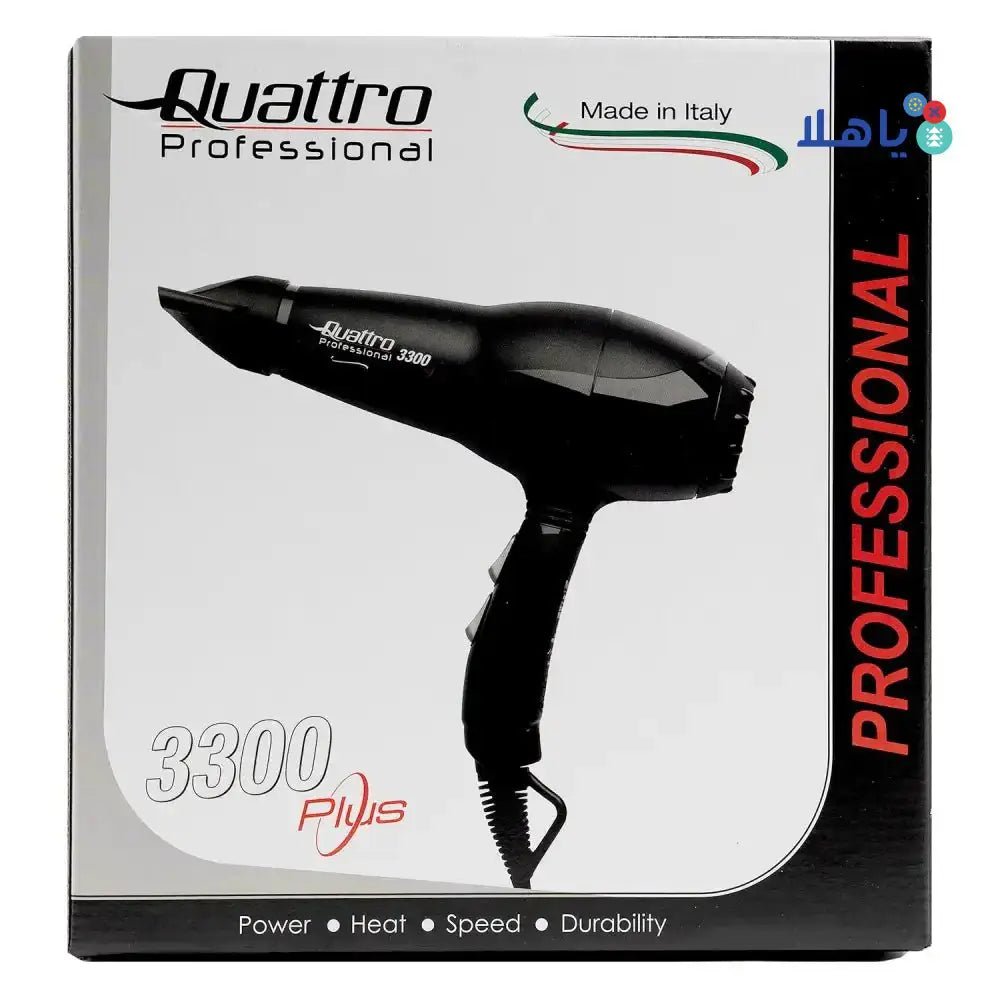 QUATTRO - Quattro Professional Hair Dryer 3300 Plus - 9010 - Pharmazone - 