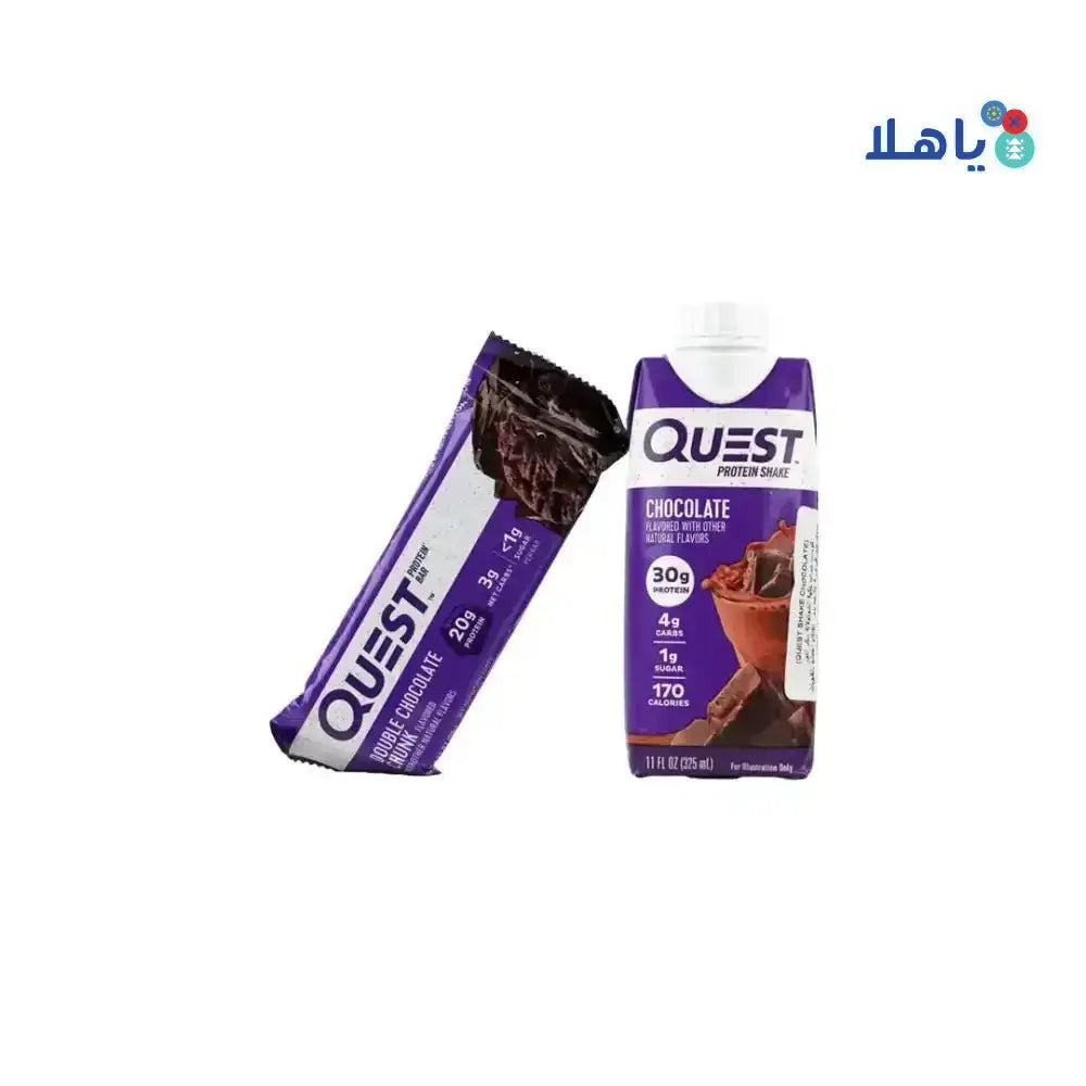 Quest - Quest Bar + Chocolate Shake Set - Pharmazone - 