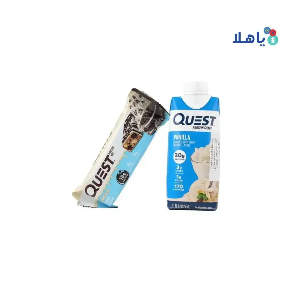 Quest - Quest Bar + Vanilla Shake Set - Pharmazone - 