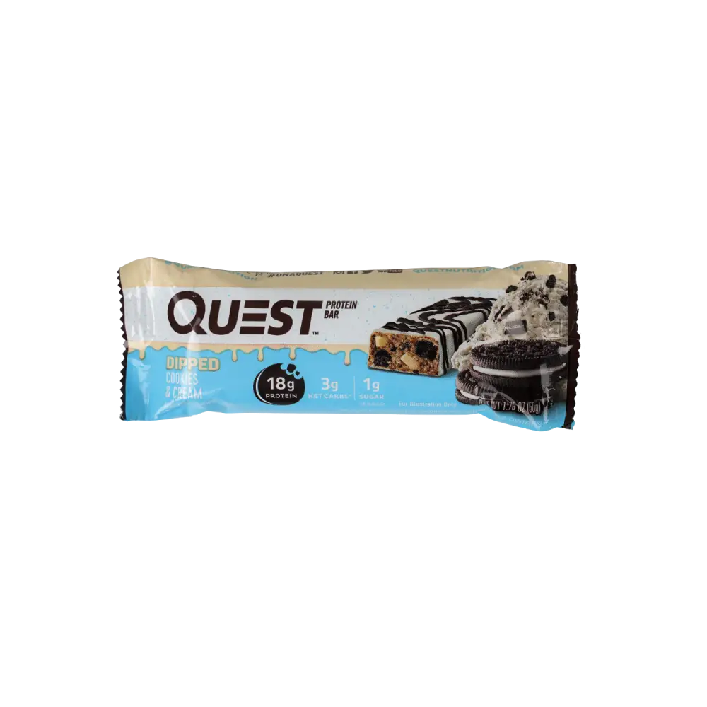 Quest Protein Bar 18g-Dipped Cookies & Cream 50G