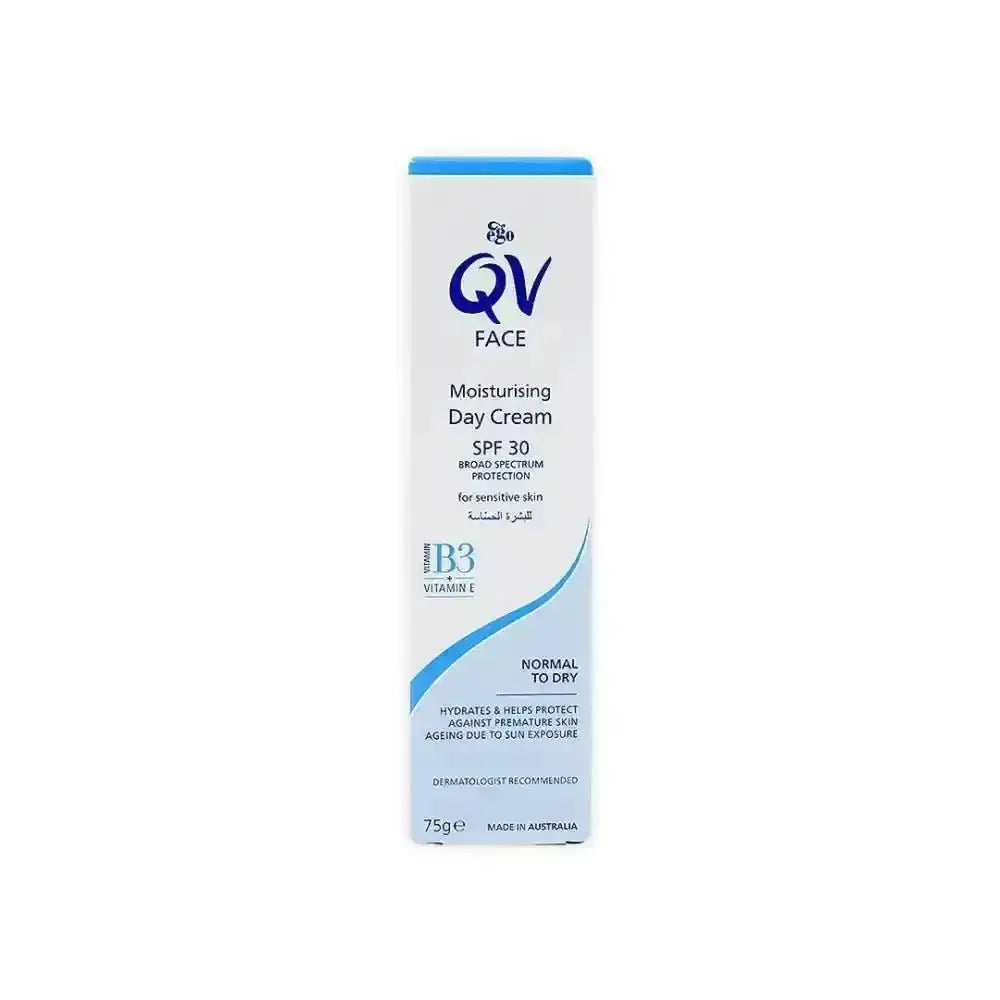 QV - Qv Face Moisturizing Day Cream Spf30 75G - Normal To Dry - Pharmazone - 