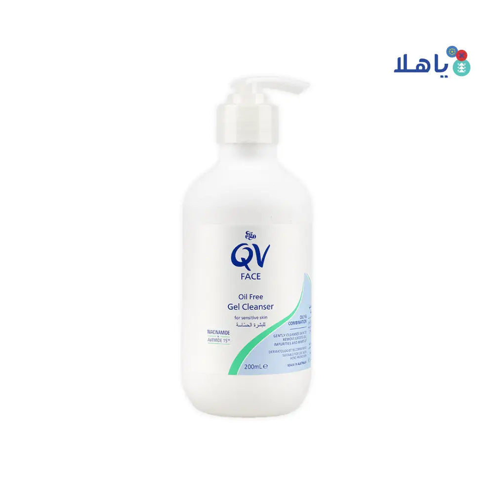 Qv Face Oil Free Gel Cleanser 200ml.