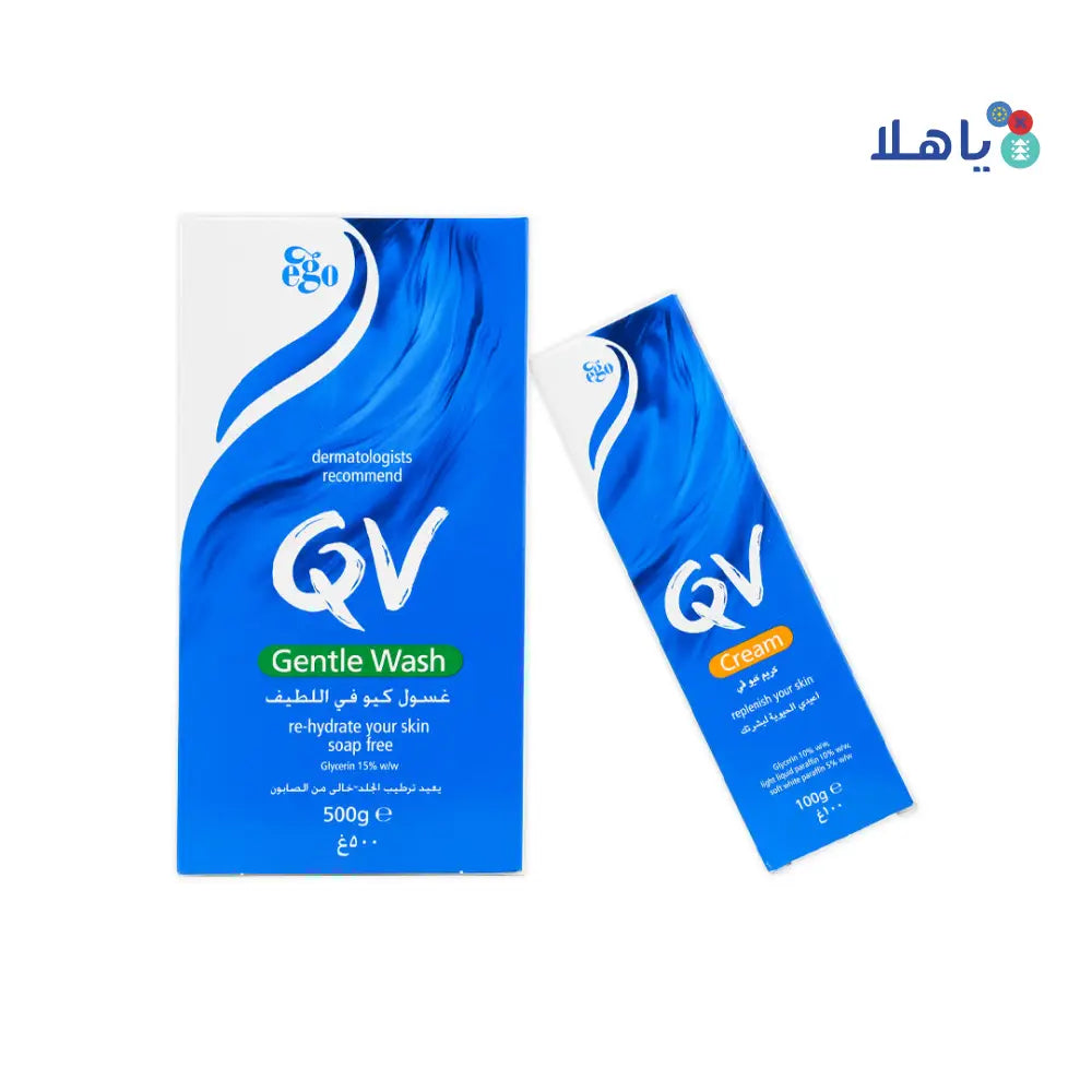 Qv Gentle Wash + Cream Set