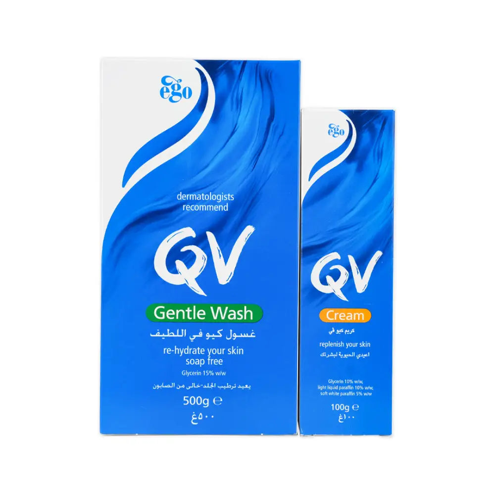 Qv Gentle Wash + Cream Set