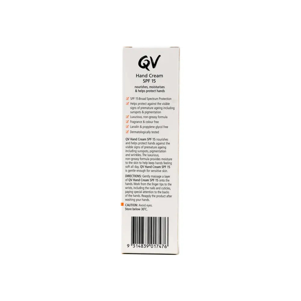 QV HAND CREAM SPF15 50GM