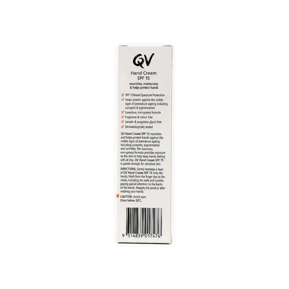 QV - Qv Hand Cream SPF15 50Gm - Pharmazone - 