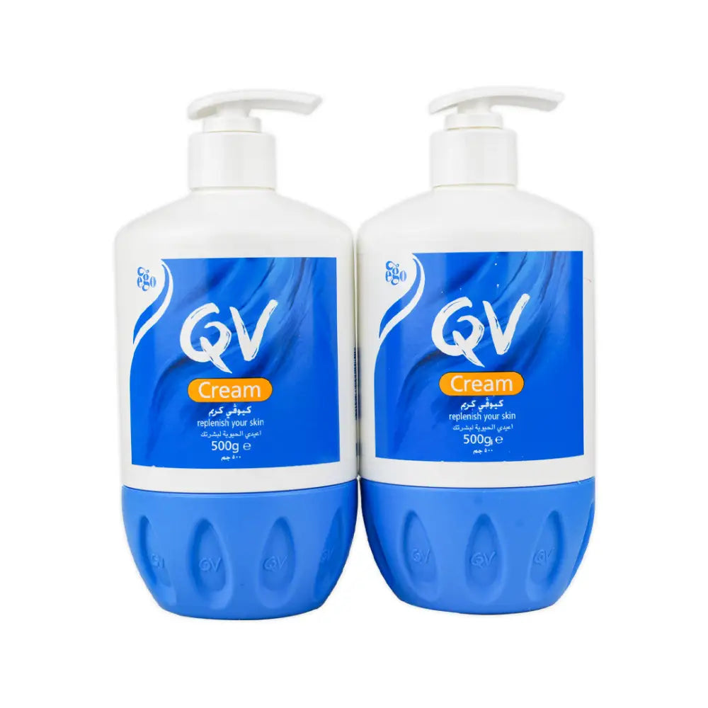 Qv Skin Cream Pump 500Gm Duo Set