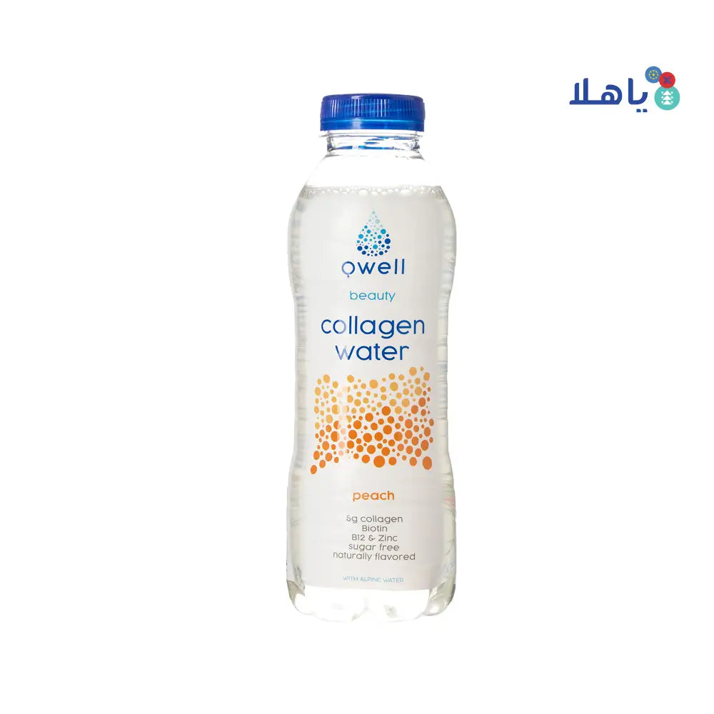 QWELL COLLAGEN WATER SHINE PEACH 500ML