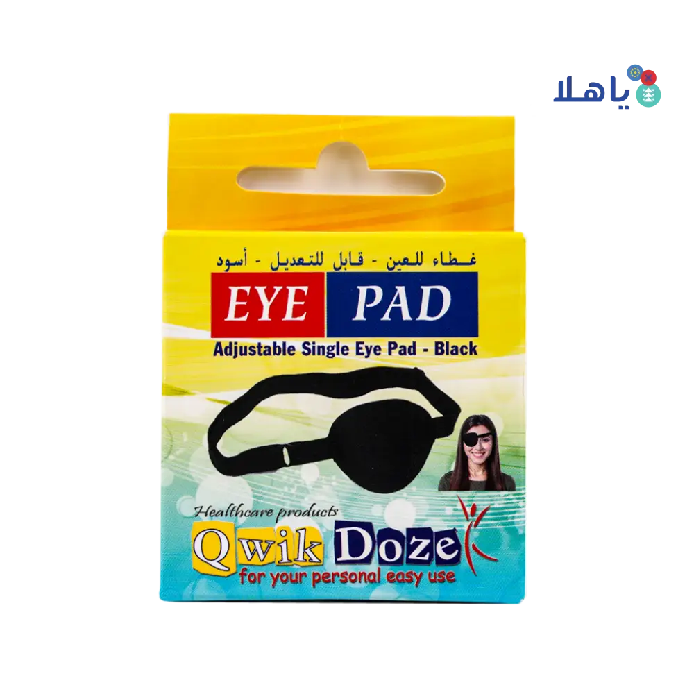 Qwik Doze Eye Pad Adjustable Black-0045