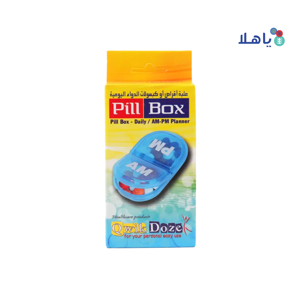 Qwik Doze Pill Organizer Daily AM/PM-0112