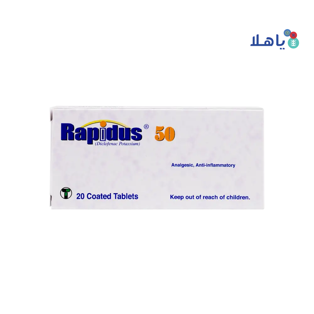 RAPIDUS 50MG 20 TAB