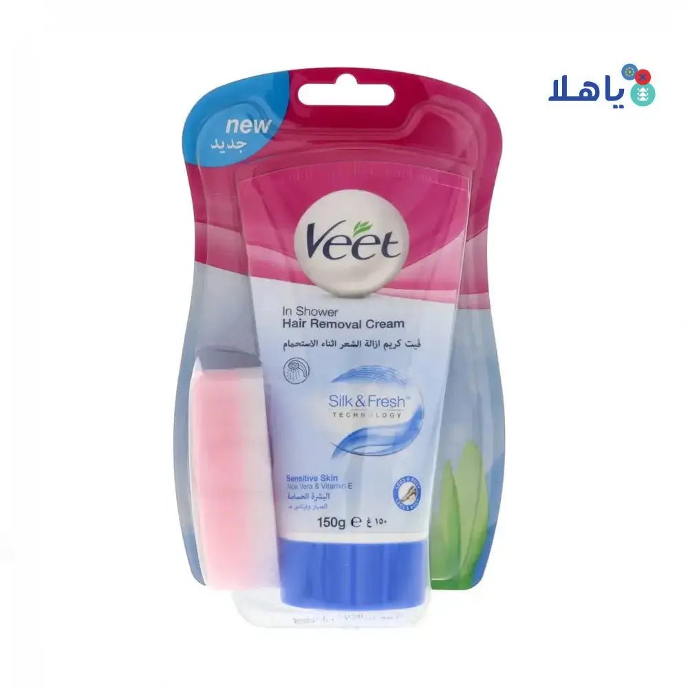 RB VEET - VEET HAIR REMOVAL CREAM IN SHOWER 150G - SENSITIVE SKIN - Pharmazone - 