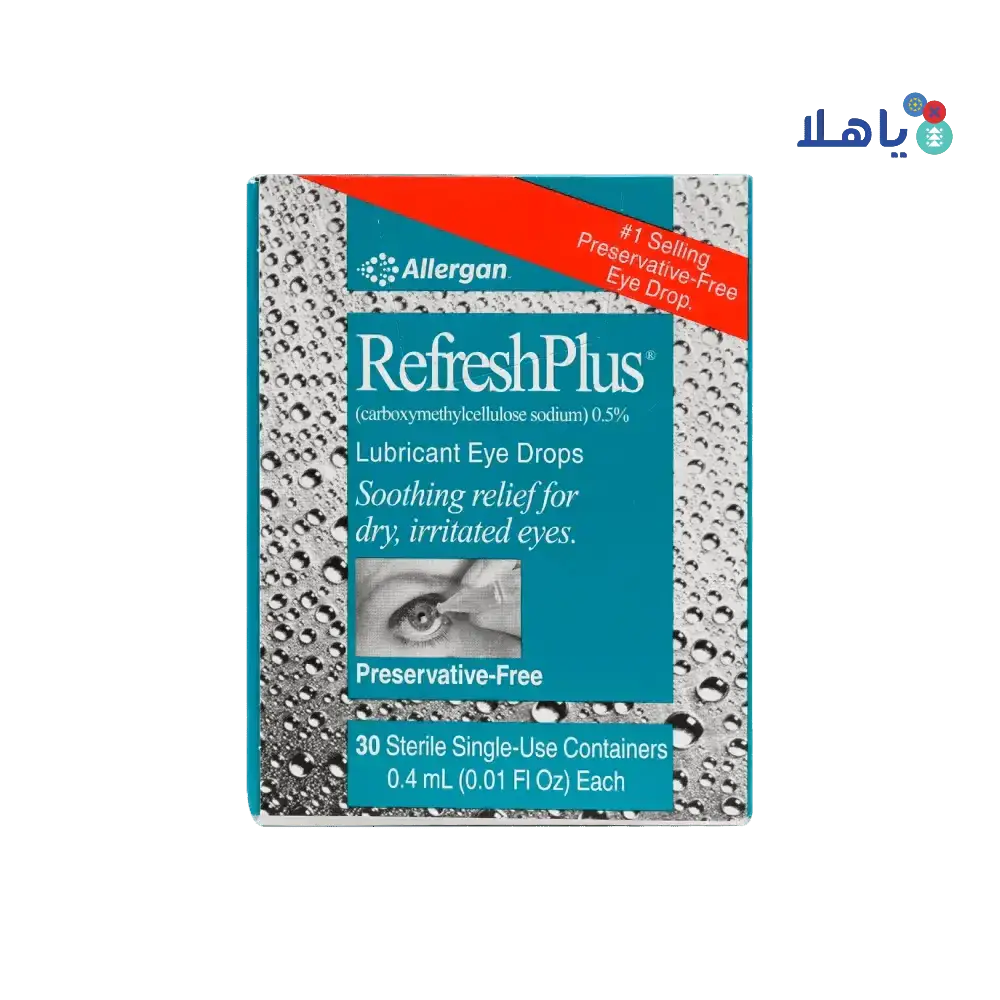 ALLERGAN PHARMACEUTICALS - REFRESH PLUS LUBRICANT EYE DROPS 30 PCS - Pharmazone - 