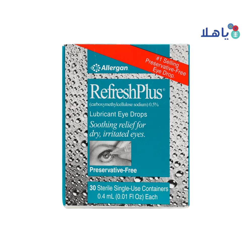 REFRESH PLUS LUBRICANT EYE DROPS 30 PCS