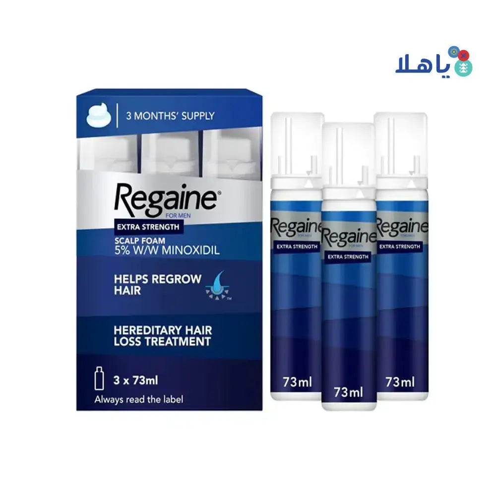 J&J CONSUMER - Regaine Foam For Men 5% 3 X 73Ml 60G ( Triple Pack ) - Pharmazone - 