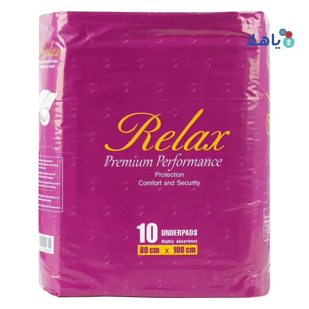 RELAX - Relax Adult Under Pads 80X100CM 10Pcs - Pharmazone - 