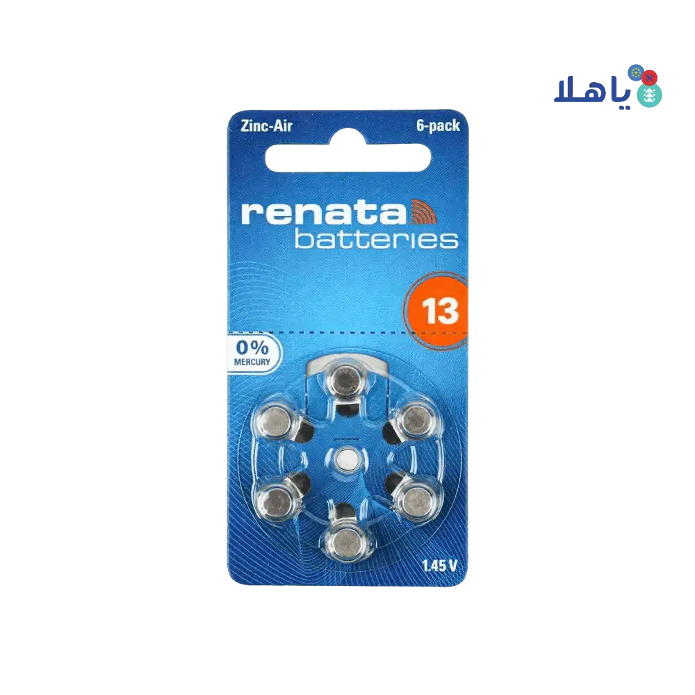 RENATA - Renata Hearing Aid Battery 6pcs - 13 - Pharmazone - 