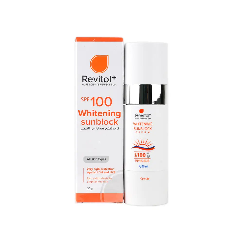 Revitol Sun Block SPF100 Whitening Invisible Cr 30Ml