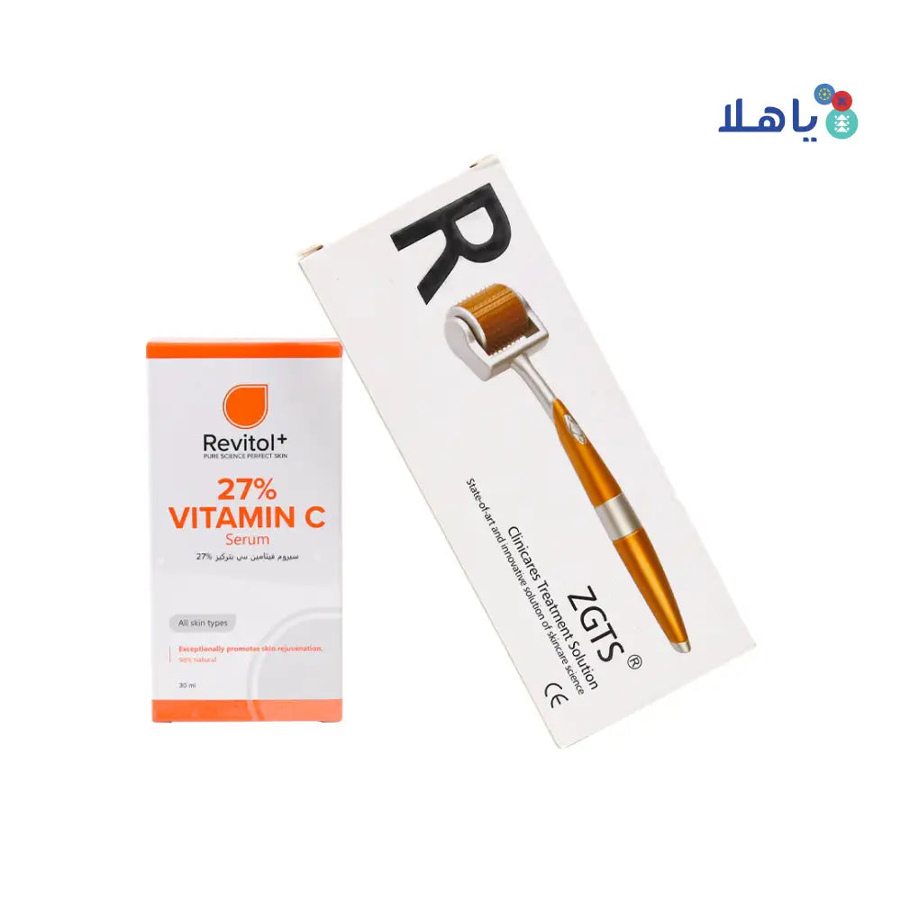 Revitol Vitamin C Serum + Derma Roller 0.5 mm