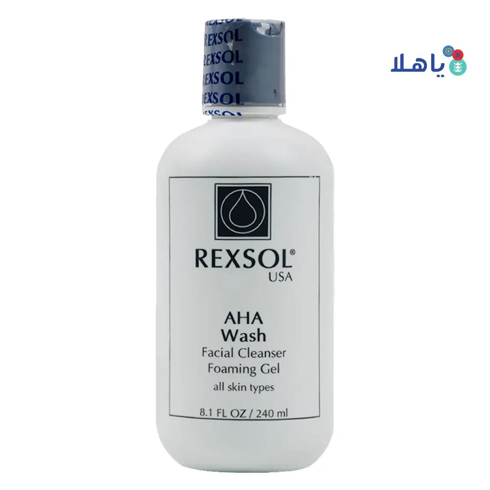 Rexsol Aha Wash Facial Cleanser Foaming Gel 240ml