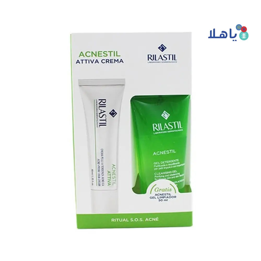 RILASTIL ACNESTIL ATTIVA CREAM 40ML+ CLEANSING GEL 50ML