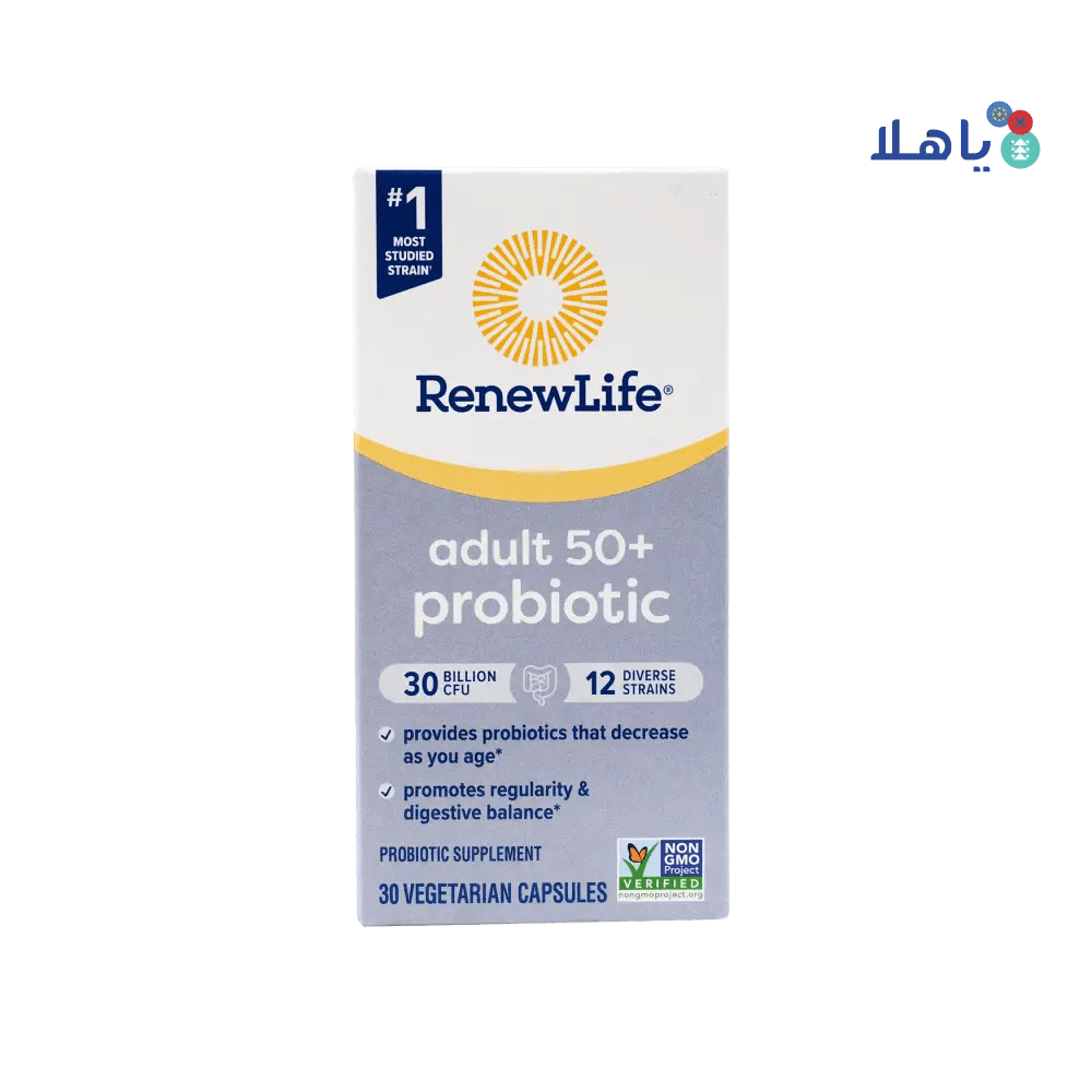 R&L - Renew Life Flora 30 Billion Adult 50+ Probiotic 30Cap - Pharmazone - 