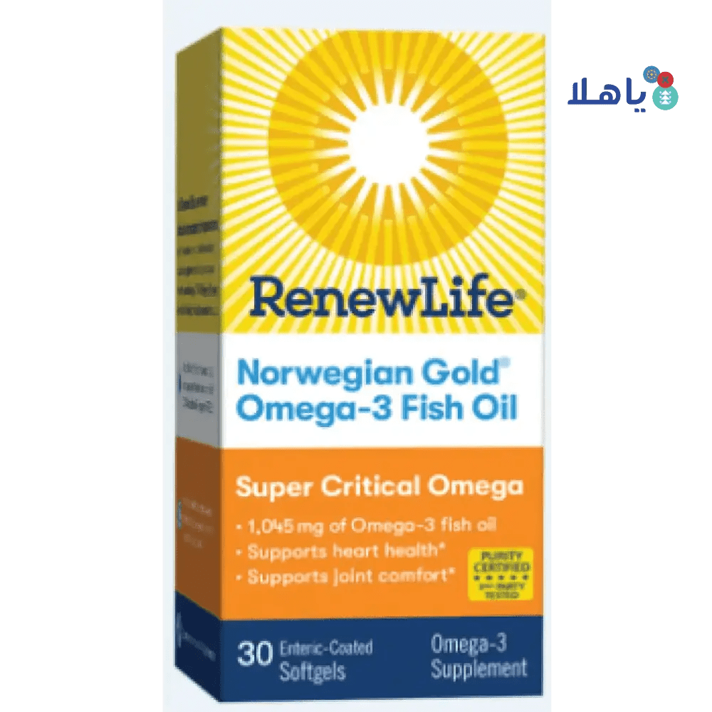 R&L - RENEW LIFE SUPER CRITICAL OMEGA 950MG 30 CAPS - Pharmazone - 