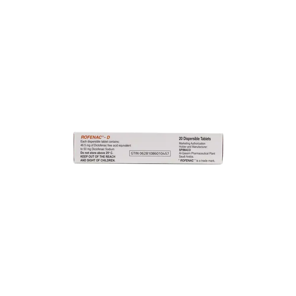 SPIMACO - Rofenac - D 50Mg 20Tab - Pharmazone - 