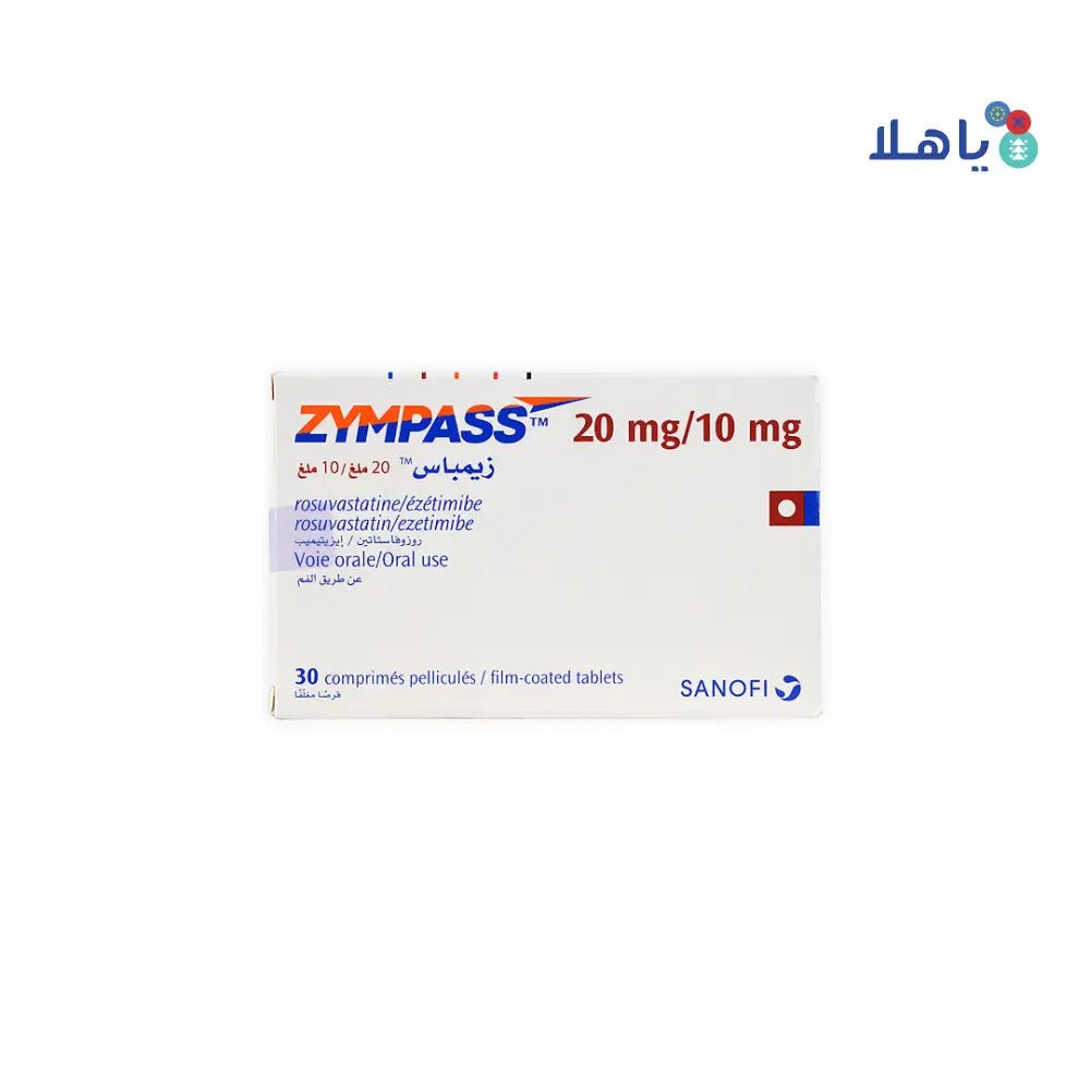 SANOFI Pharma - ZYMPASS 20MG/10MG 30 TABLETS - Pharmazone - 