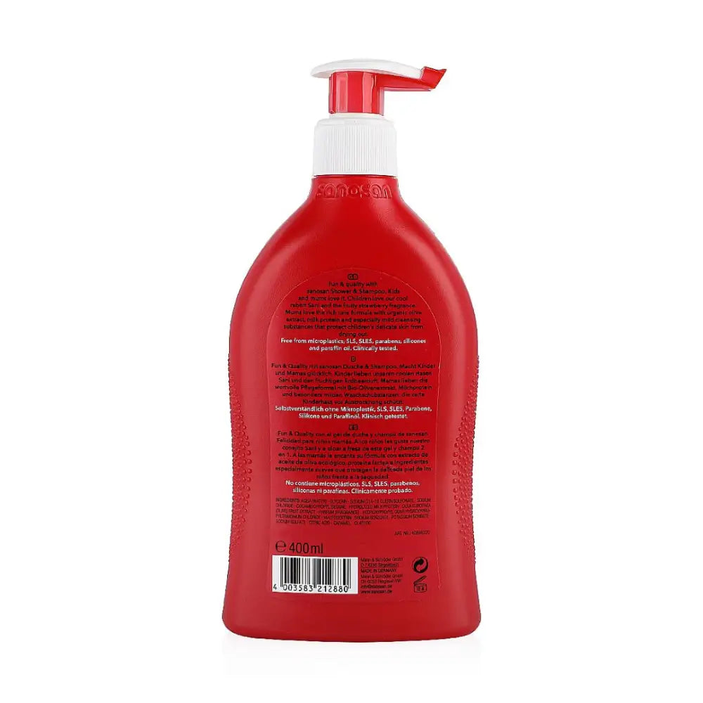 Sanosan Kids Shower & Shampoo Strawberry 400ml