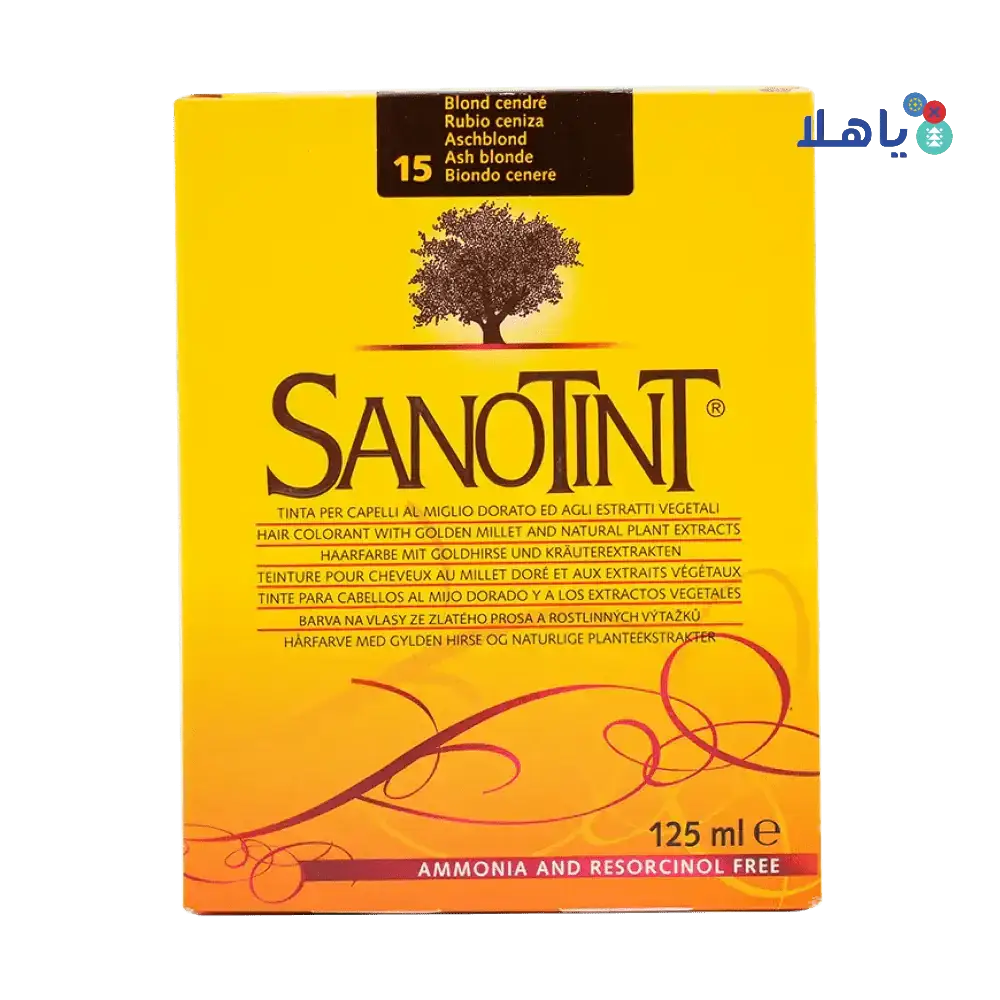 Sanotint Dye - Sanotint Hair Color No.15 - Ash Blonde 125ml - Pharmazone - 